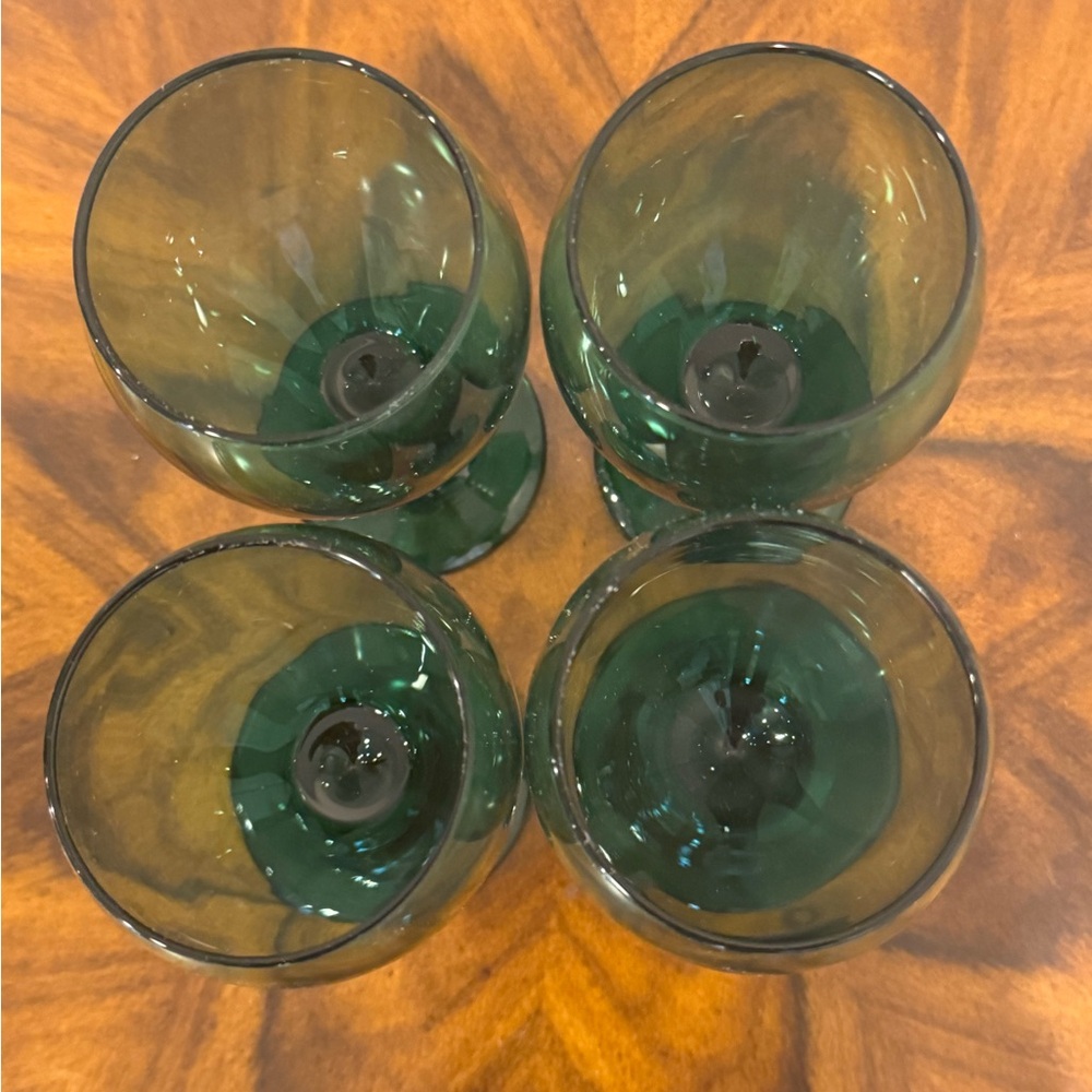 4 Vintage Libbey Juniper 12 Ounce Wine Glasses - Picture 4 of 6